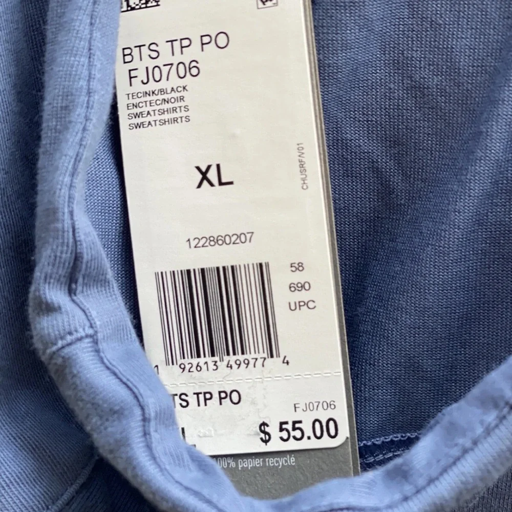ADIDAS 3 STRIPED PULLOVER FLEECE HOODIE [FJ0706]‎ (X-LARGE)